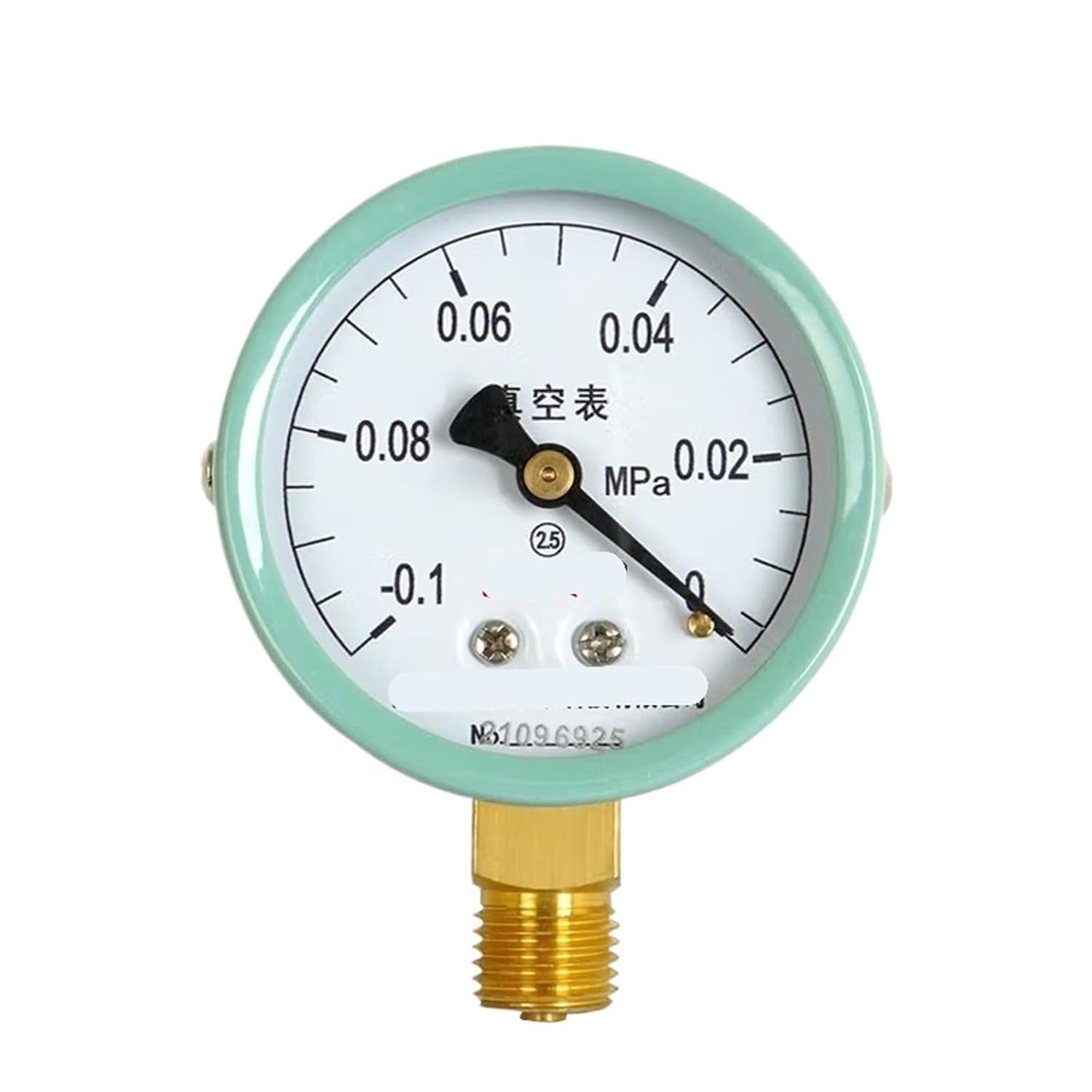 Y-60 Ordinary Pressure Gauge 60mm Radial 2.5 Level Pointer Vacuum Gauge Water Pressure Gauge Oil Pressure Gauge air Pressure Gauge 0-4mpa(-0.1+0.3mpa)