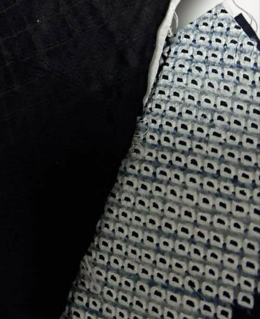 Amazon.co.jp: 有松絞り 「竹田庄九郎」藍染疋田絞りと黒疋田絞り 着尺