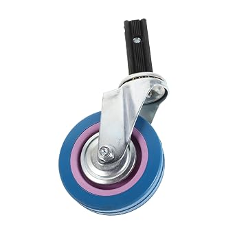 4-inch Heavy Duty Swivel Caster Wheels Silent Replacement for Serving Trolley Furniture Cart Shelving Rack Industrial Load Capacity