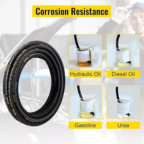 Hydraulic Hose Coiled Hydraulic Hose 100ft 1/2\" 2 steel wire 4000 PSI