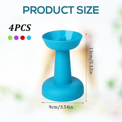 Miniatura 2 de 4 soportes para paletas sin goteo, reutilizable, antigoteo, para niños, anticongelación, cono de helado lavable para niñas y niños (rojo, verde,