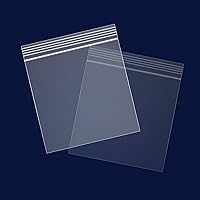 Vista 1 de 500 unidades - 1.5" x 1.5", bolsas de plástico transparente con cremallera resellable de 2 mil con cierre de sello resellable para monedas, joyas