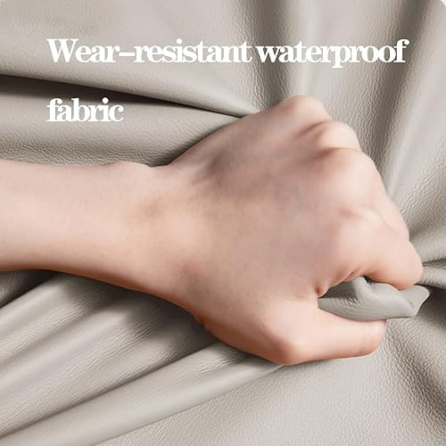 Miniatura 5 de WIGSELBL Silla de salón para dormitorio, tapizada de piel sintética, sillón de lujo italiano ligero con cojín grueso para sala de estar, silla