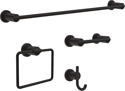 Miniatura 3 de Delta Faucet NIC50-MB Nicoli Soporte de papel higiénico con brazo pivote en negro mate