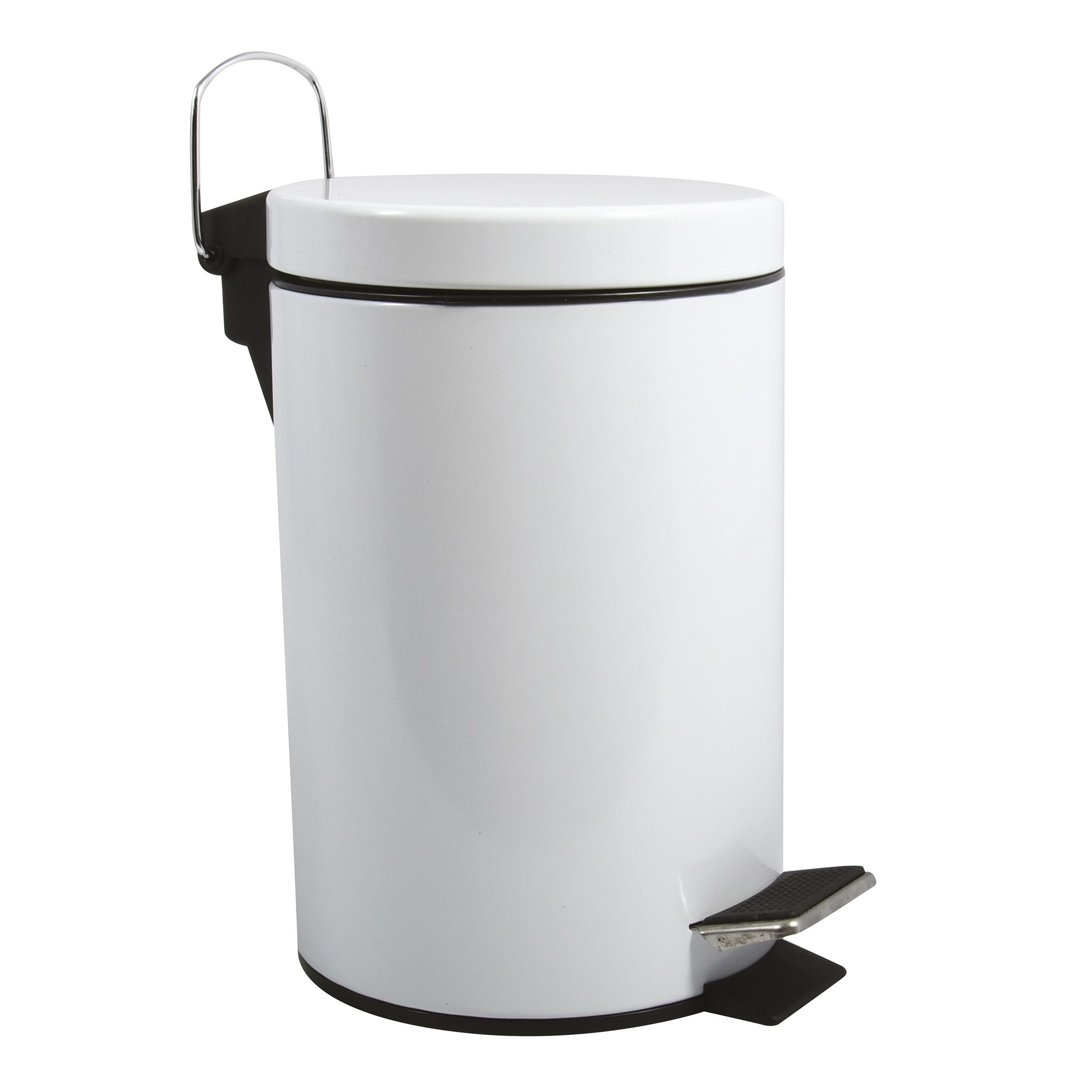 MSV Cestino per Cosmetici in Acciaio Inossidabile - 3L Bianco