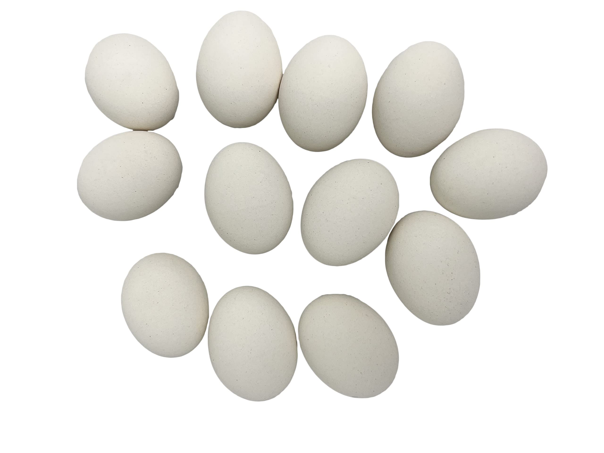 Eggcetera Ceramic Bird Quail Nest Eggs (White, 1.25