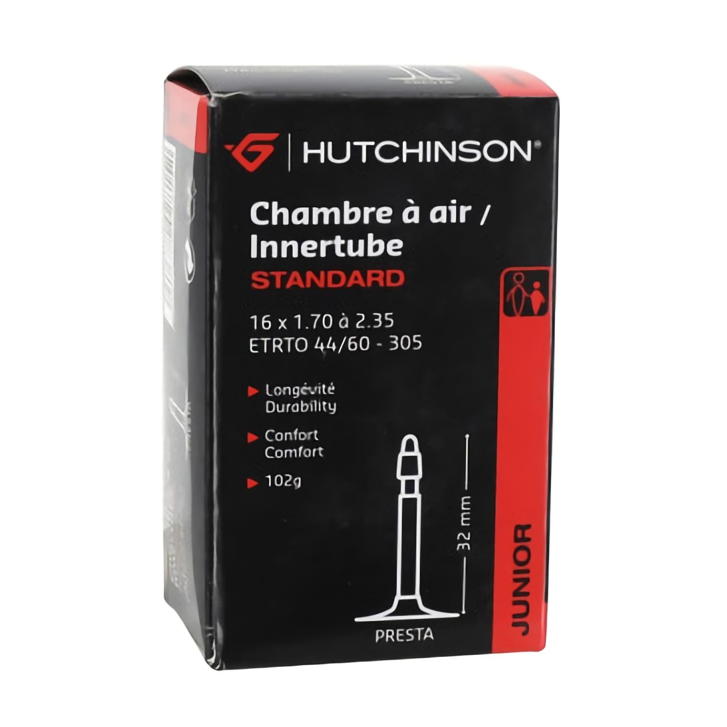 HUTCHINSON Cv654281 Tube Black 16 x 1.70 a 2.35