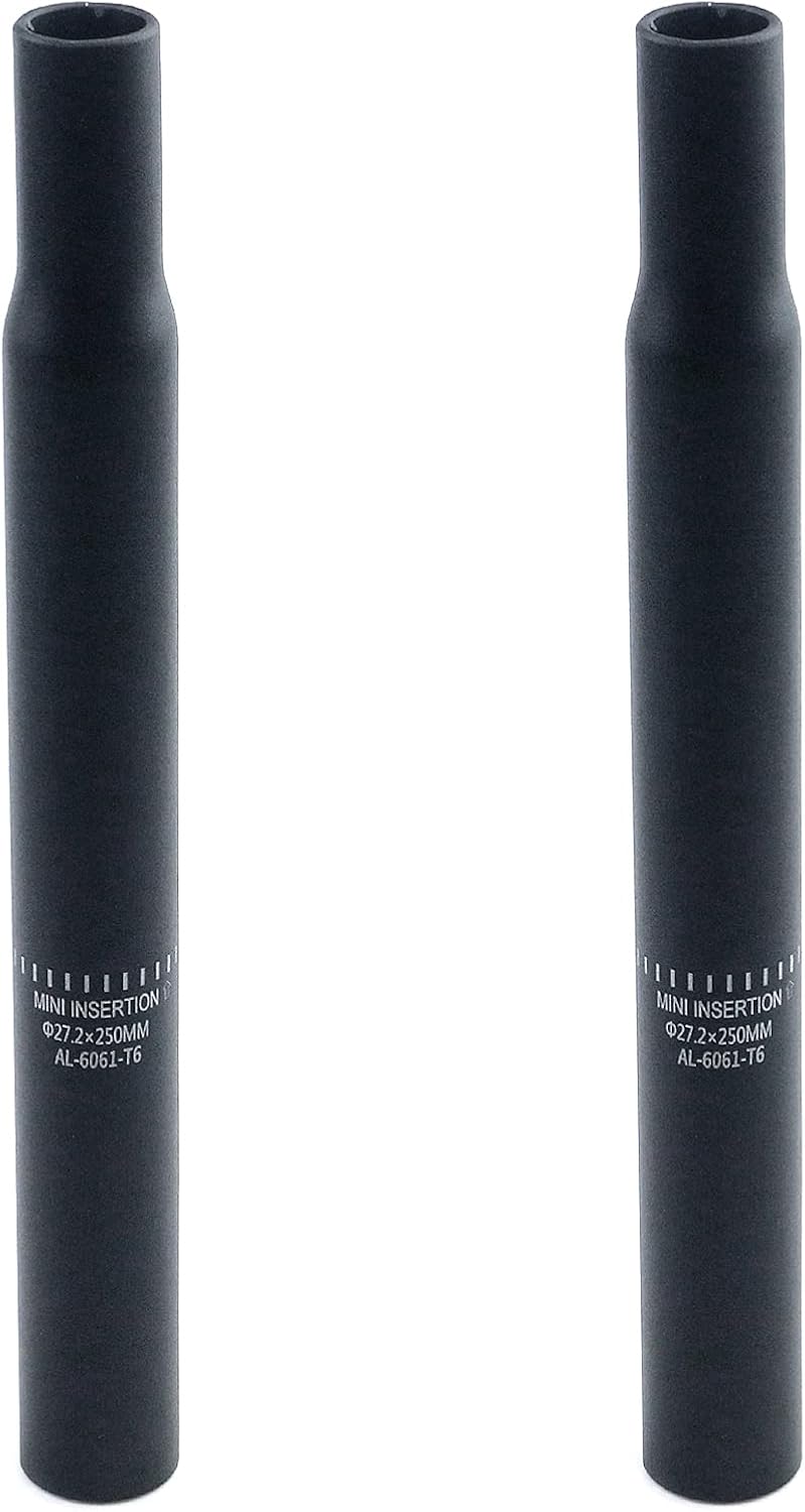 Bicycle Seat Tube Length, Bicycle Seatpost Replacement for Road and Mountain Bikes, Fixed Gear, Black