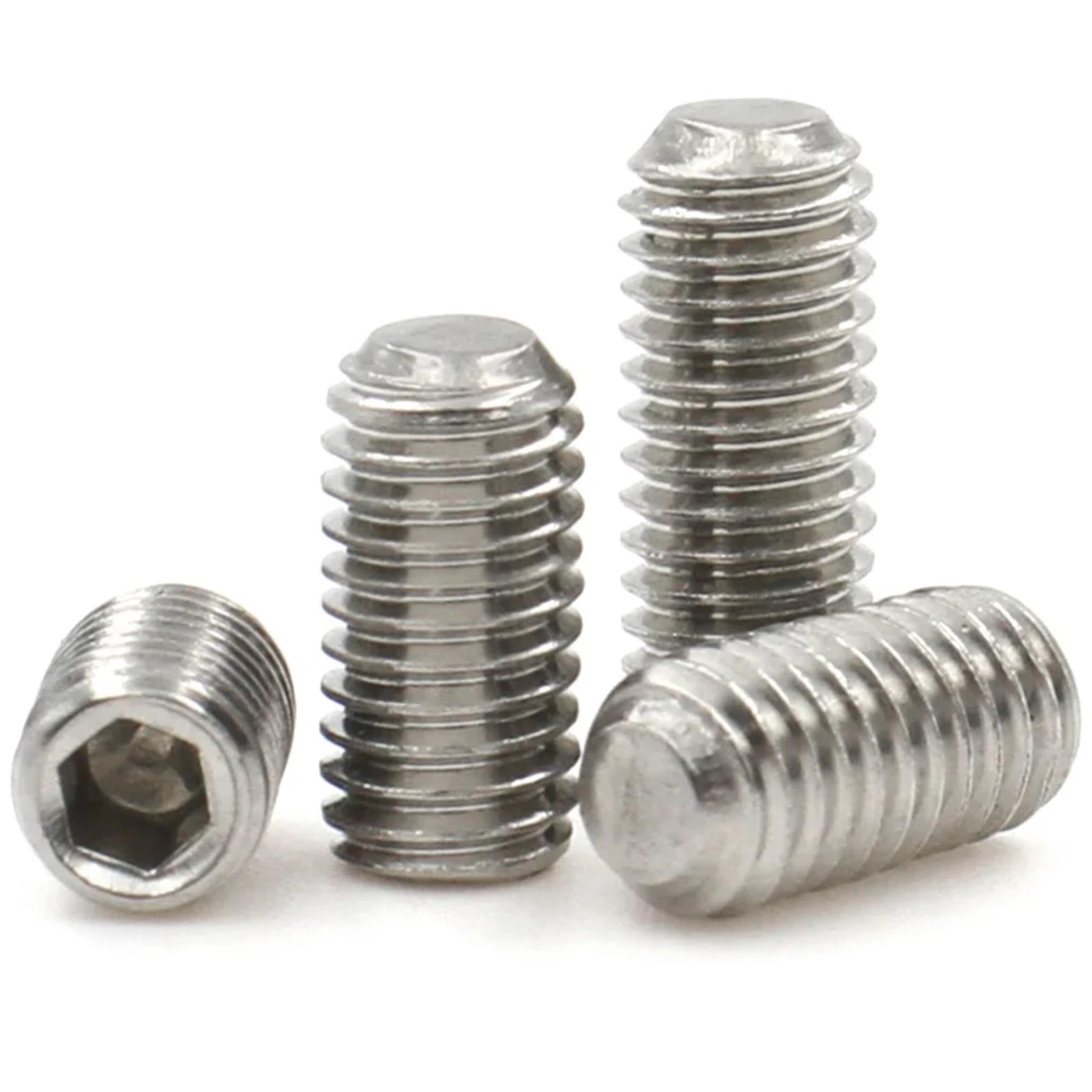Tornillos de fijación hexagonales sin cabeza, Tornillos de fijación hexagonales de acero inoxidable 304, punta de copa sin cabeza, M3-M16, paquete de 10(30mm,M14 (10pcs))