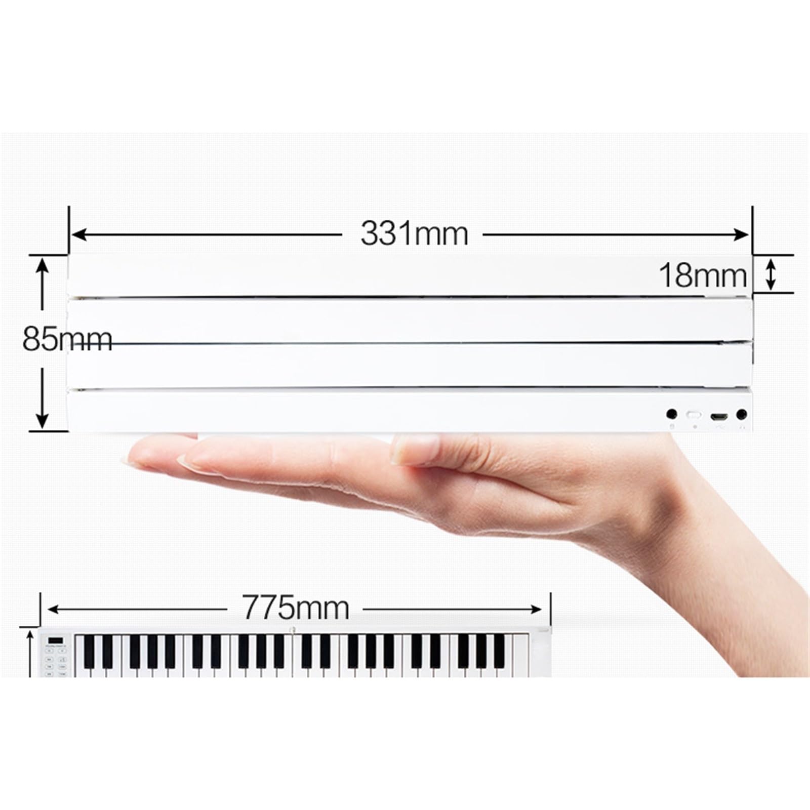 88 Klawiszowy Przenośny Wielofunkcyjny Profesjonalny Elektroniczny Instrument Pianinowy Dla Początkujących
