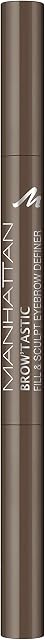 Manhattan Browatastic Fill & Sculpt Eyebrow Definer 002 Medium Brown, 0,25 g (1 opakowanie)