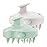 HEETA Scalp Massager 2 Pack for Hair Growth, Soft Silicone Bristles to Remove Dandruff and Relieve Itching, Scalp Scrubber for Hair Care Relax Scalp, Shampoo Brush for Wet Dry Hair, Beige & Green