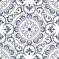 Peel & Stick Floor Tiles Stickers, Vinyl Flooring for Wall, Floor, Kitchen, Bathroom, Pet House and More 10 Sheets 8"x8", Removable (Blue)