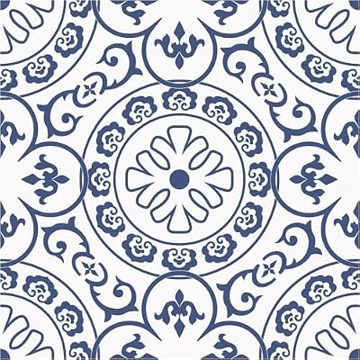 Peel & Stick Floor Tiles Stickers, Vinyl Flooring for Wall, Floor, Kitchen, Bathroom, Pet House and More 10 Sheets 8"x8", Removable (Blue)