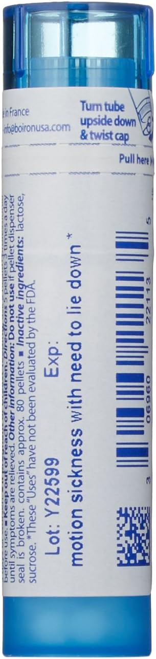Boiron Cocculus Indicus 30C, Homeopathic Medicine for Motion Sickness (Pack of 5)