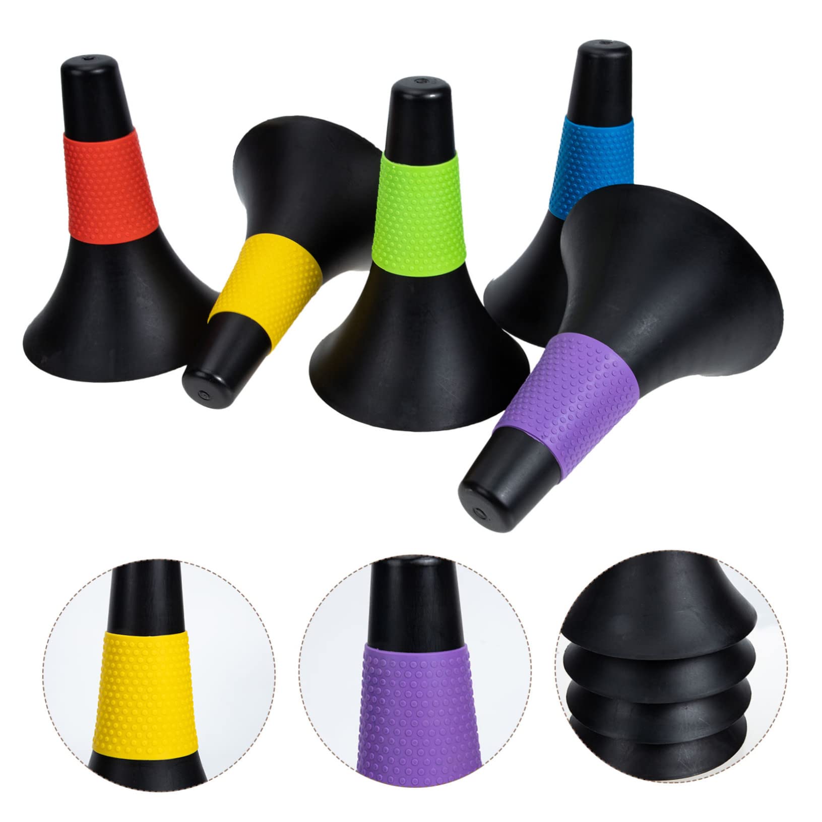 UKCOCO 5piezas Conos De Fútbol para Entrenamiento De Agilidad De Obstáculos De Práctica Vibrantes para Actividades Deportivas y Exteriores
