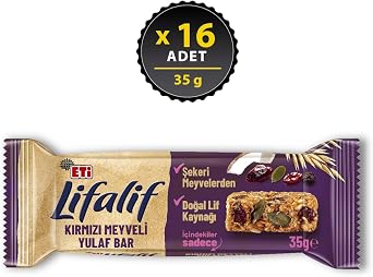 Eti Lifalif Kırmızı Meyveli Yulaf Bar 35 g x 16 Adet