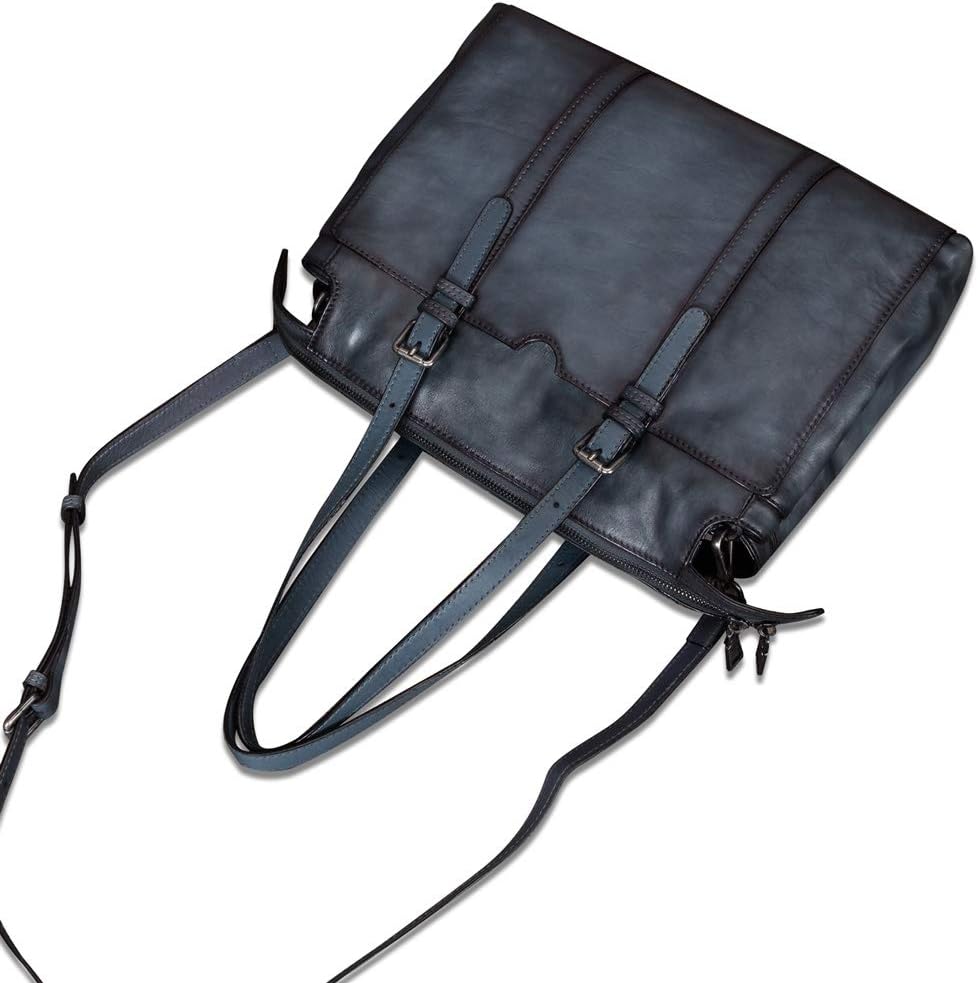 Genuine Leather Shoulder Bag Tote Bag for Women Vintage Real Leather Purses and Handbags Crossbody Satchel Bag with Strap - Image 3