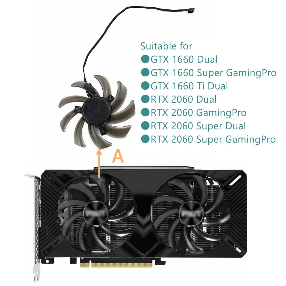 Amazon.com: RAKSTORE FDC10H12S9-C Graphics Card Cooling Fan