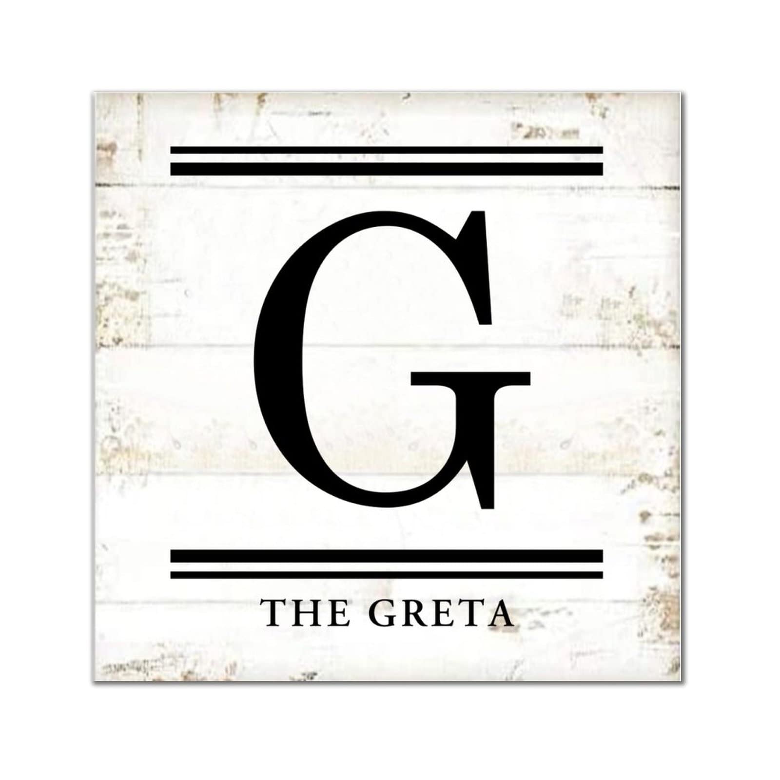 Lettre G en bois grand format pour habiller un mur vide de salon