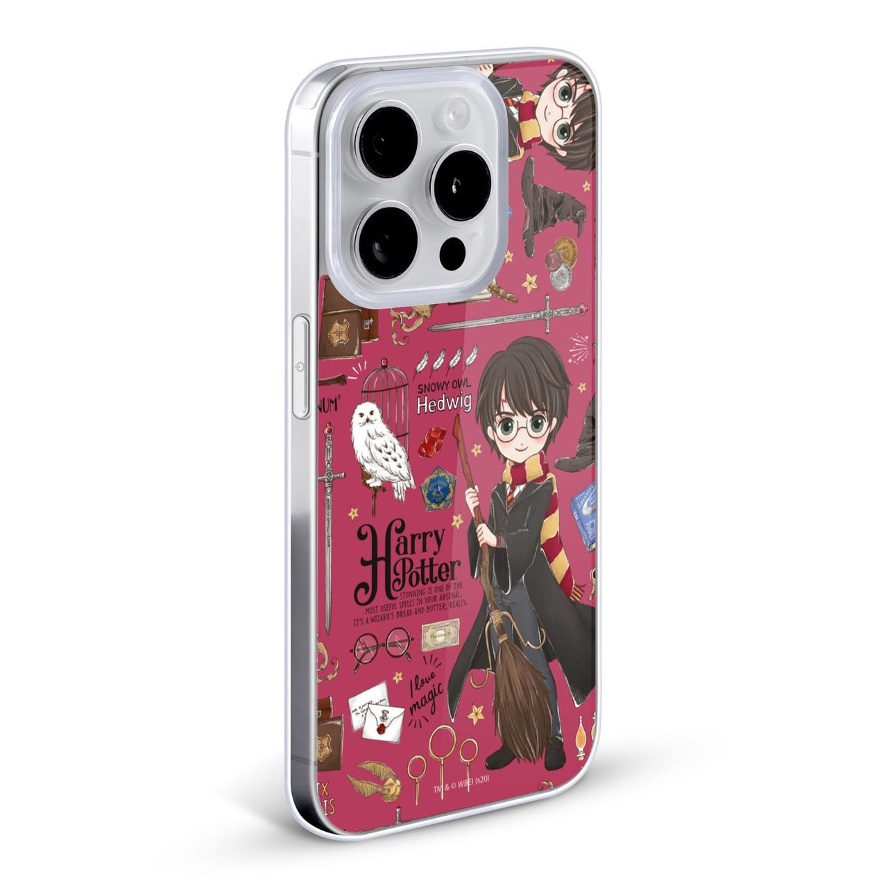 Head Case Designs Licenciado Oficialmente Harry Potter Patrón Luna Reliquias de la Muerte XXXVII Caso Funda de Gel Suave Compatible con Apple iPhone 12 / iPhone 12 Pro — view 145