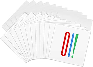 3dRose Greeting Cards - Greet people in Portuguese. Colorful word Oi. Positive, cool text - 12 Pack - Alexis Design - Say Hello In Many Languages