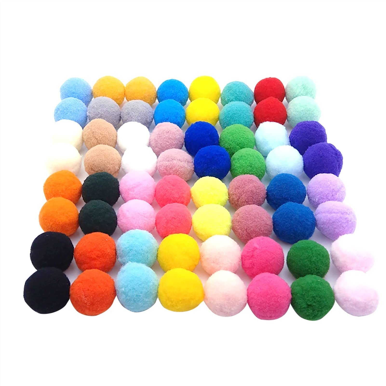 Vêtements portables DIY pompons en fil de polyester souple couleur mélangée
