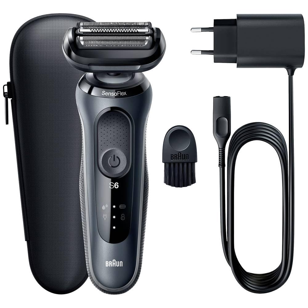 Series 6 Electric Shaver for Men, Wet & Dry Shave, SensoFlex Electric Shaver, Rechargeable Cordless with 5-Minute Quick Charge, Sensitive Shave, Skin Comfort Engineered in Germany, 61N1000S