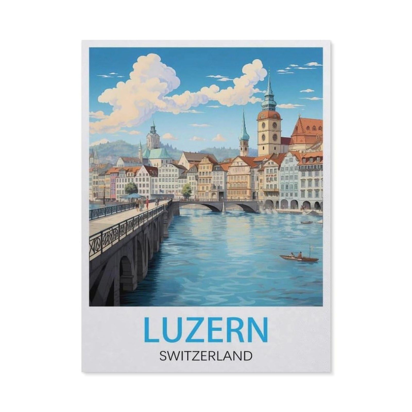 Plaque en métal rétro de Lucerne pour la déco bistrot et bar de votre maison
