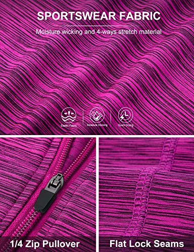 Luranee Polo Shirts For Women,Exercise Yoga Quick-Dry Running Zip Up Tops Workout Daily Casual Lightweight Sweat-Wicking Training Fitted Gym Golf Clothes Black Purple Medium #TOP4