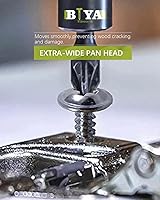 Vista 6 de #8 Kit surtido de tornillos 155 piezas Tornillo de madera de acero de aleación estándar Phillips cabeza de armadura rápida autorroscante por