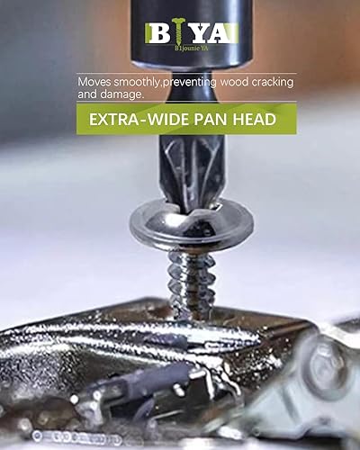 Miniatura 6 de #8 Kit surtido de tornillos 155 piezas Tornillo de madera de acero de aleación estándar Phillips cabeza de armadura rápida autorroscante por