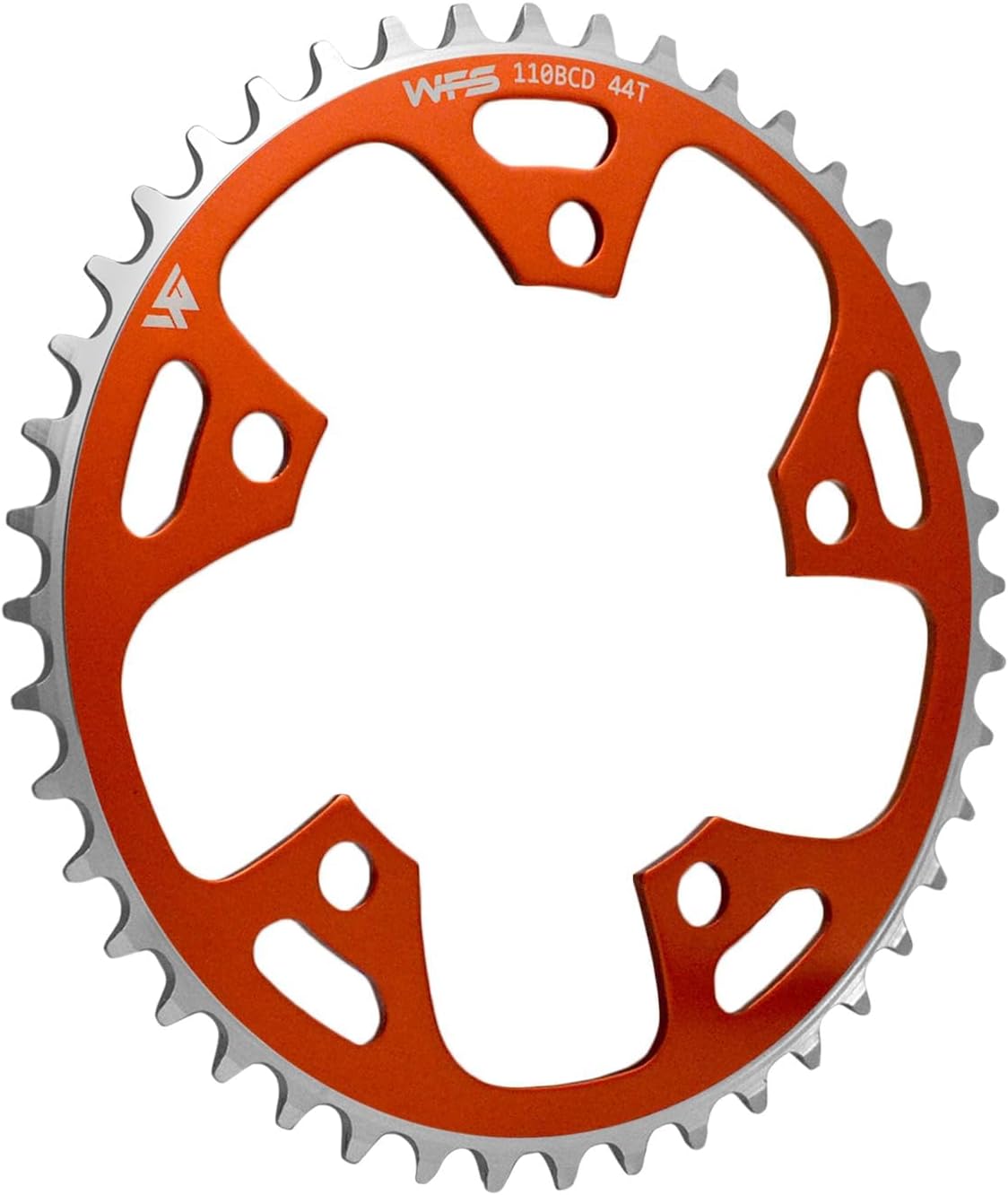 WFS Pulsar Chainring 44T 1/8" 110mm BCD 5 Arm Hole Old School BMX Single Speed Fixie