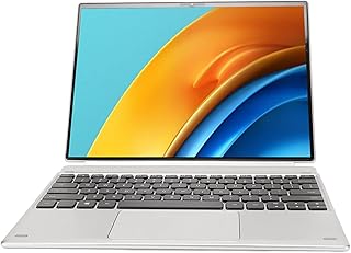 Computador Portátil Com Tela de Toque HD de 12,3 Polegadas, Com Teclado Magnético SISTEMA WINDOWS11, Gráficos UHD 600, Bateria de 6000 MAh, 12 GB de RAM 512 GB SSD 2 Em 1 Laptop (12+512G Plugue UE)