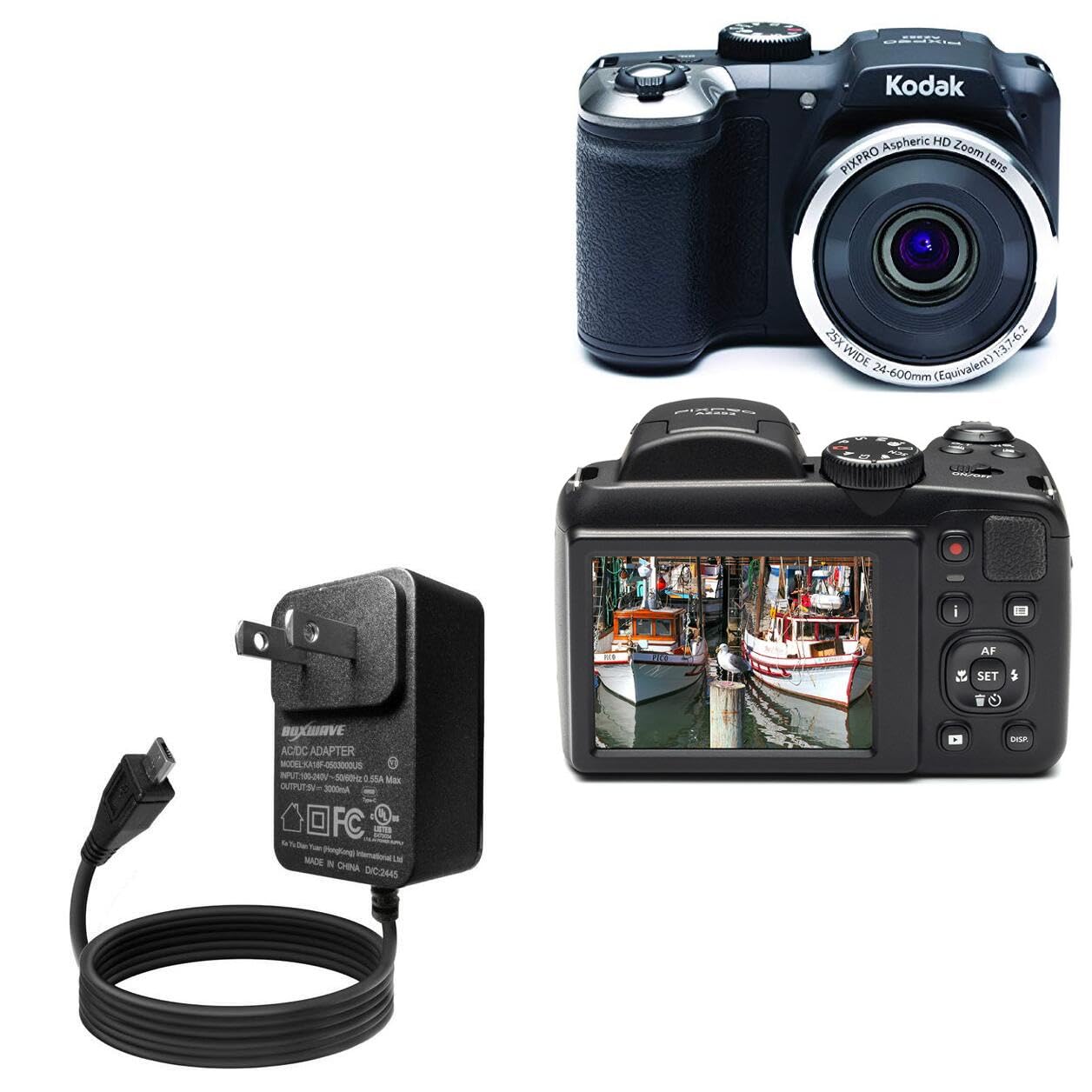 Amazon.com: BoxWave Charger Compatible with Kodak PixPro AZ252