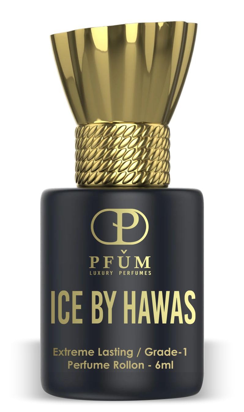 PFUM ICE BY HAWAS Attar Perfume Roll-on 6ml / Long Lasting and Natural Fragrance / 0% Alcohol/For Men and Women-image-27