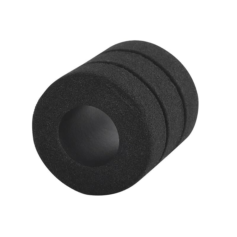 Capa de espuma tripla para grip de máquina de tatuagem BISIBITA2, compatível com tubos de 1 polegada, 1,85 polegada, 20 unidades pretas
