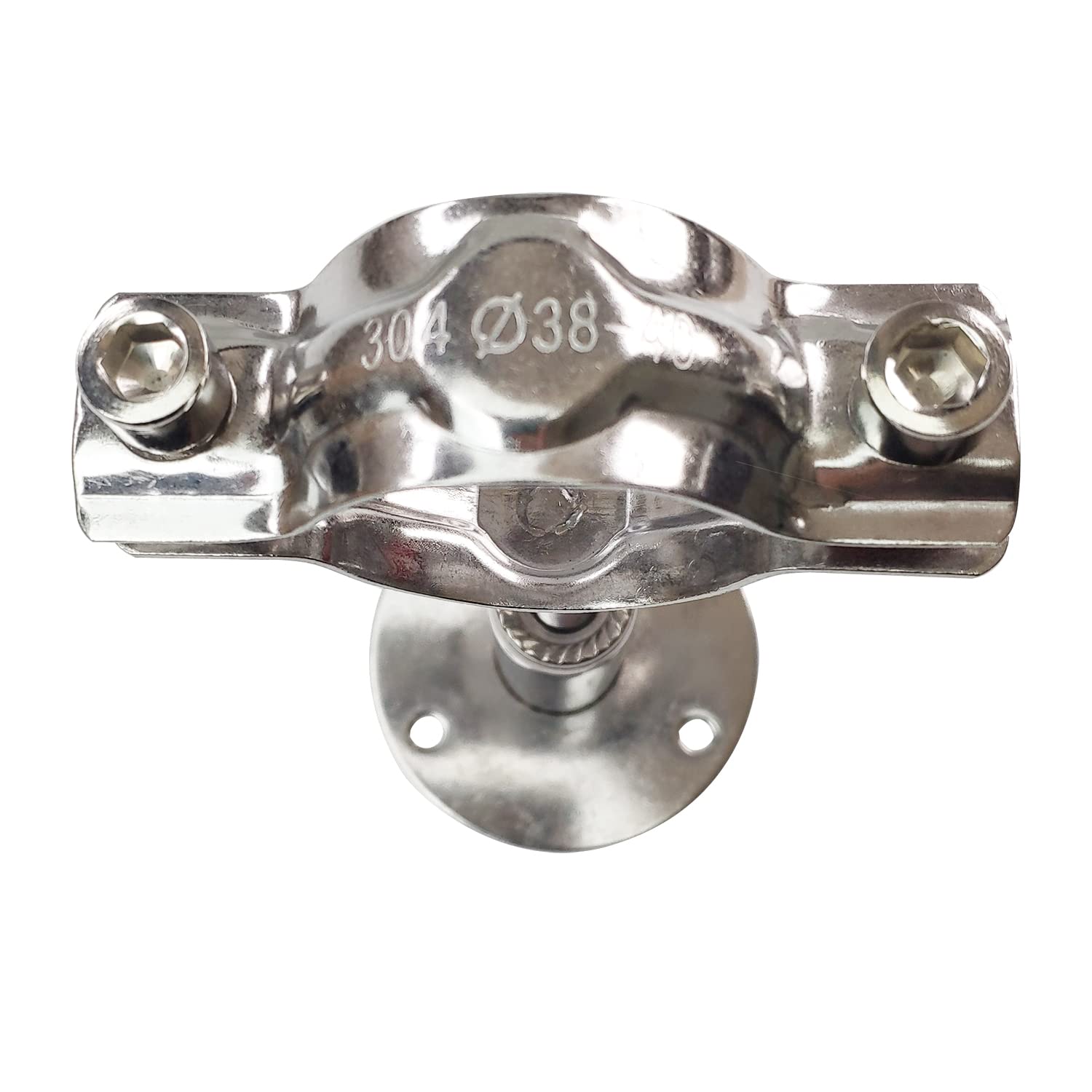 Edelstahl Rohrhalterung - Verstellbar 50-90 Mm - Für 57 Mm Rohre - Wand- Oder Deckenmontage - Inkl. Schrauben