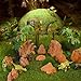 Warmtree 10 Pcs Simulation Rockery Diorama Rocks Stone for Diorama Supplies Miniature Terrain Fairy Garden Zen Garden Accessories Terrarium Decor Tank Aquarium Decoration (Brown)
