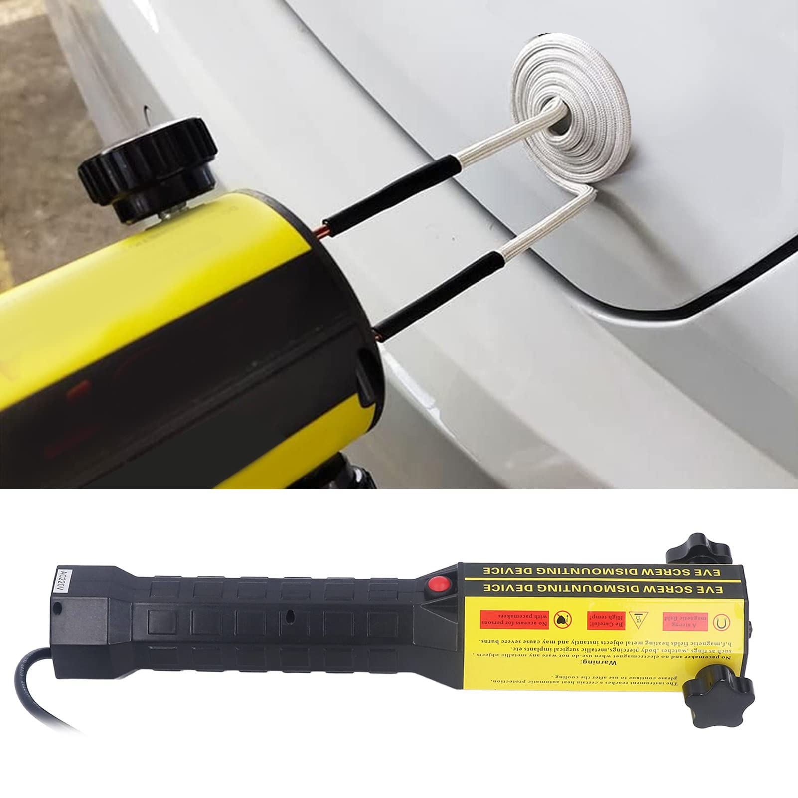 Chauffage à Induction Magnétique à 10 Bobines Ventilateur de Refroidissement et Protection contre la Surchauffe Chauffage à Induction électromagnétique avec Lumière LED