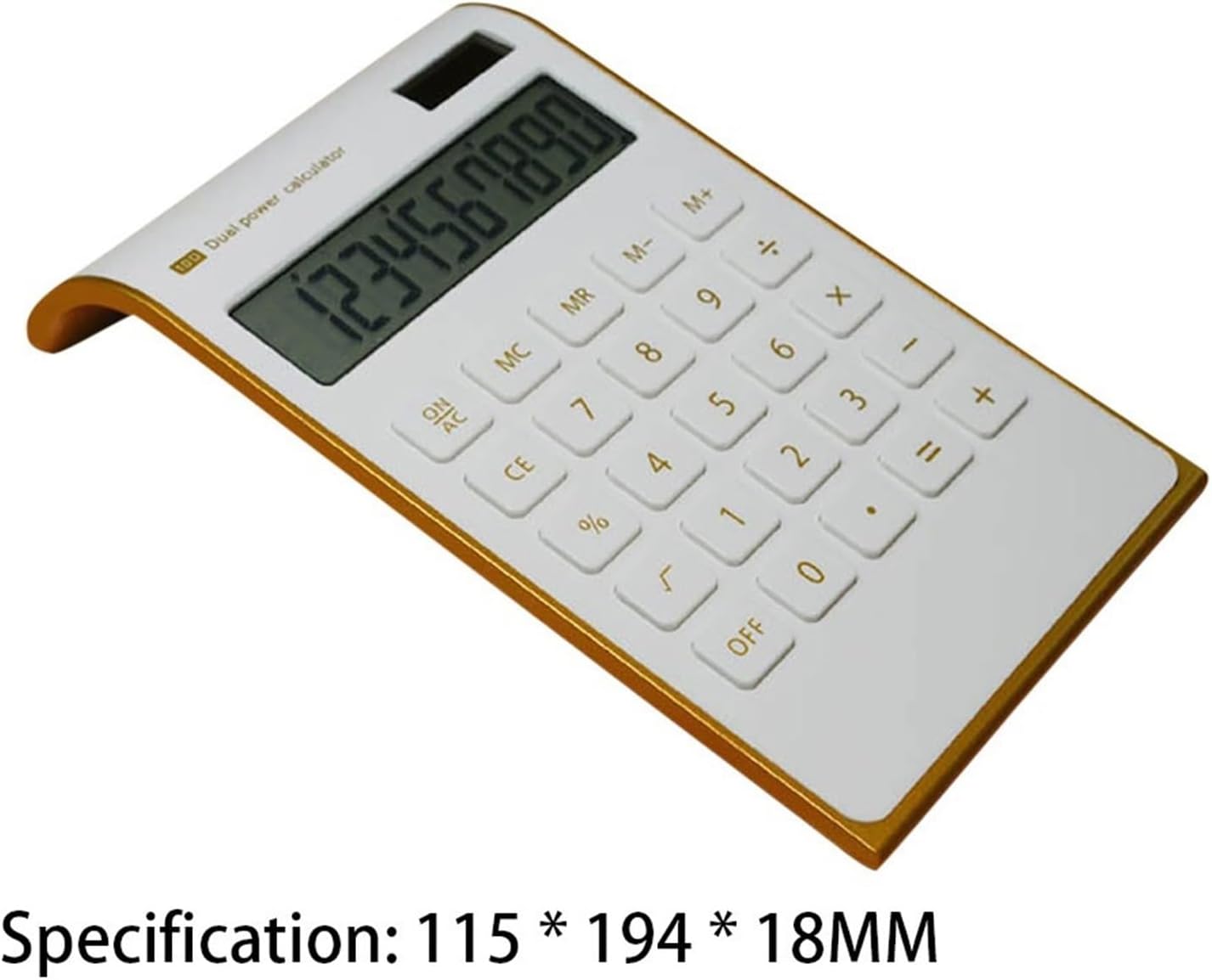 Scientific Calculator Calculators Desktop Calculator, Solar Energy Portable Mini Keyboard Dual Power Supply(Wit)(Black) (Blu)