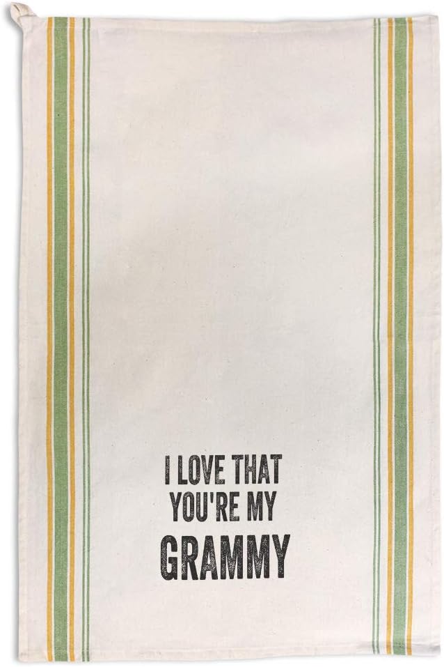Style In Print Custom Decor Kitchen Towels Love that You are My Grammy Countries I Grandparents Countries I Love My Grandparents Cleaning Supplies Dish Towels Blue Stripe Design Only