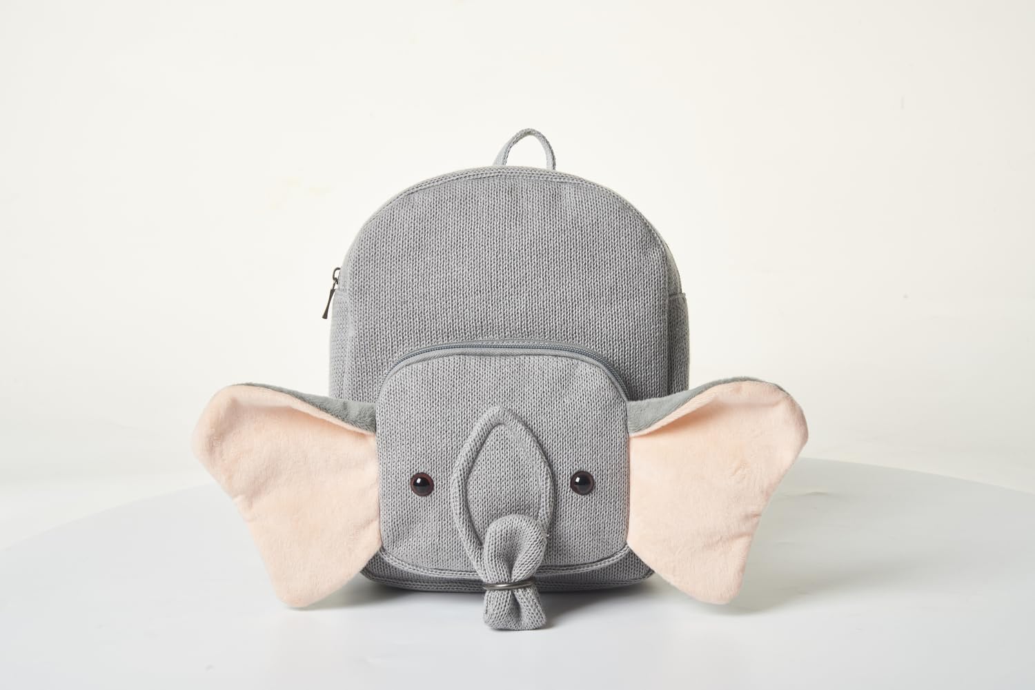 Mochila infantil algodón elefante gris