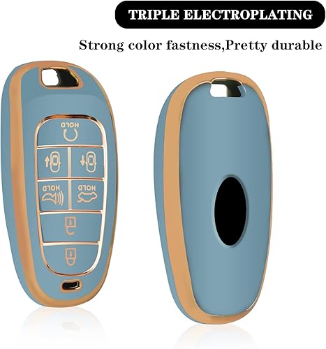 Miniatura 8 de Funda protectora para llavero Hyundai Sonata Nexo 2022 Tucson 2021 2020 2019 para Hyundai Sonata Nexo 2022 Tucson