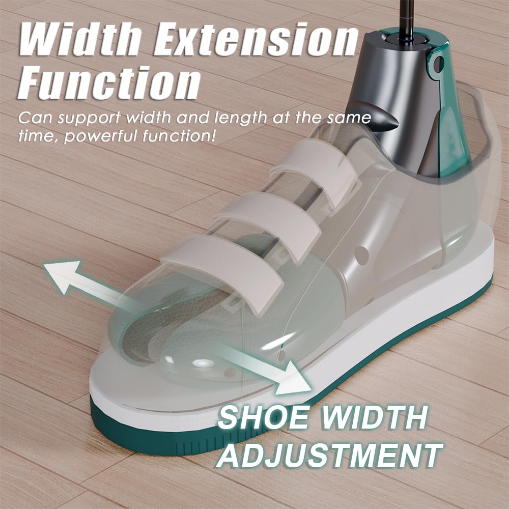 Estirador de zapatos para hombres y mujeres, ancho ajustable, expansor de zapatos, pies anchos (2 unidades), Azul, M (for US 5.5-10)