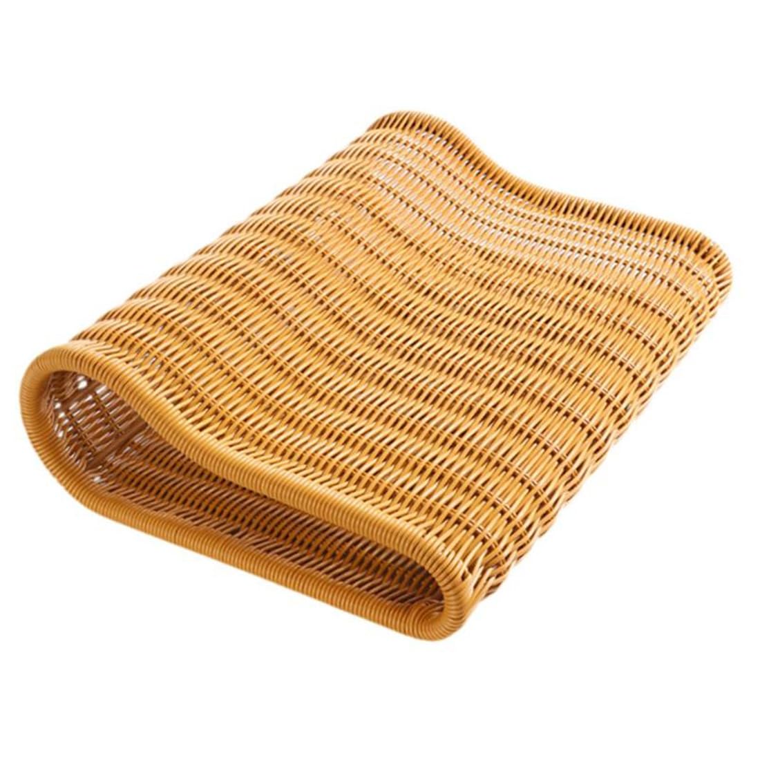UDSKNV[KSL Sauna Headrest Pillow Ergonomic Pillow Artificial Rattan Handwoven Neck Rest for SPA Steam