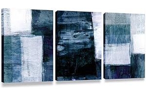 Kaupuar Blue Painting: Abstract Canvas Artwork for Your Walls