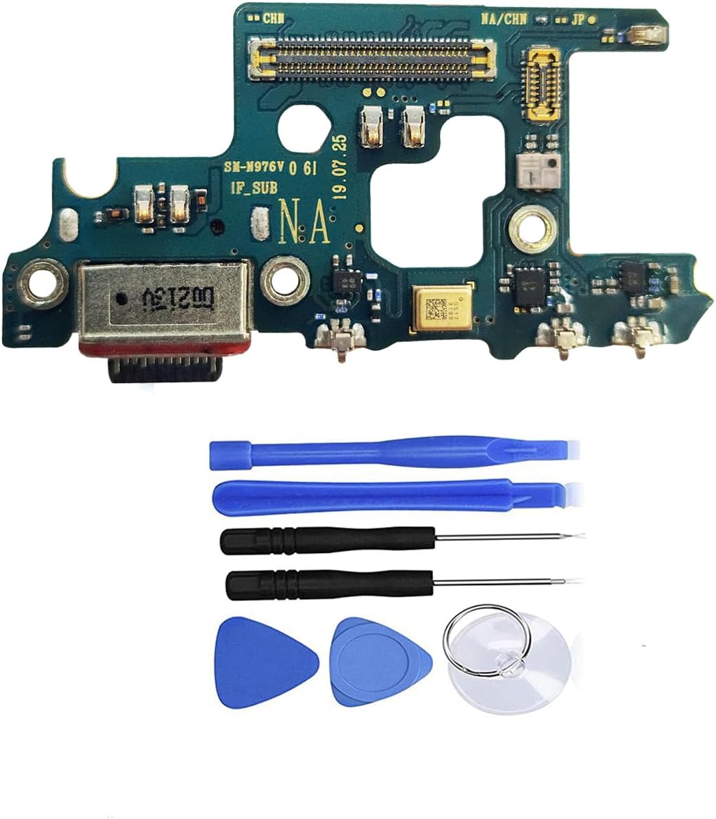USB Charging Port Flex Cable Dock Connector Charger Dock Board Replacement for Samsung Galaxy Note 10 Plus N976U N976V N976N N976B+Toolkit (Only for US Version, Not fit EU Version)