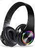 Bluetooth Headphones Over Ear,Bluetooth Headset Wireless Earphones Foldable Headphones with Microphone Lightweight Headset with Built-in HD Mic, HiFi Stereo Sound for Office, PC, Phone, Travel Work