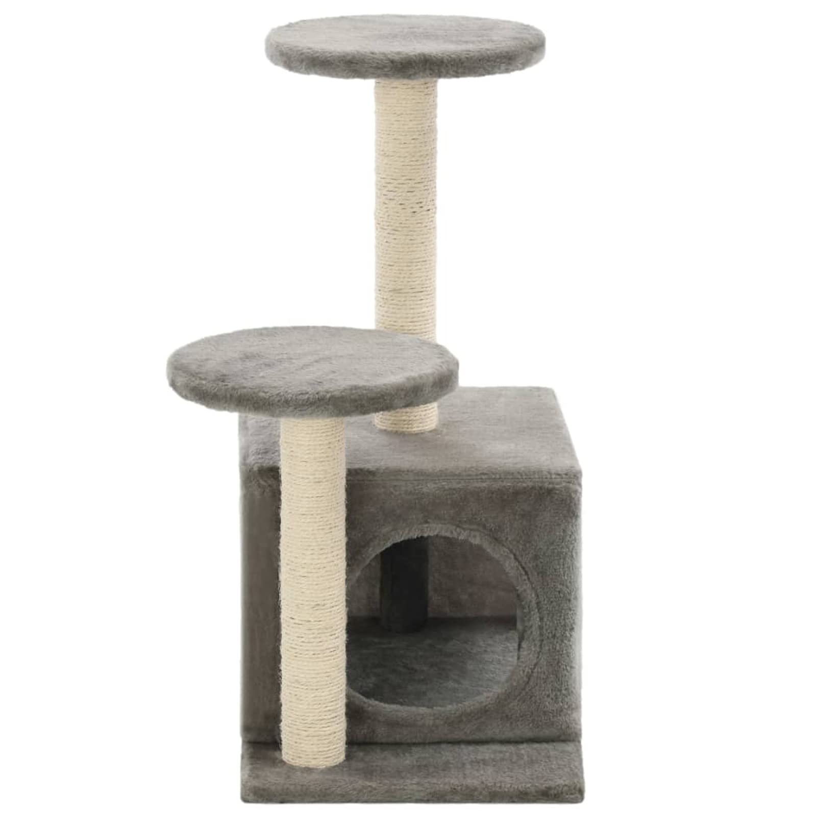 ShGaxin Skrobaczka dla kota z sizalowym drapakiem 60 cm szary drapak dla kota, drapak dla kota, akcesoria dla kotów, wieża dla kotów, rozrusznik dla kota, domek dla kota